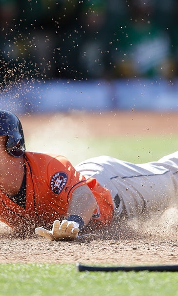 Astros beat Athletics 6-4 in 12 innings for 3-game sweep